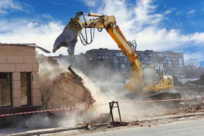 Demolition Equipment in Use