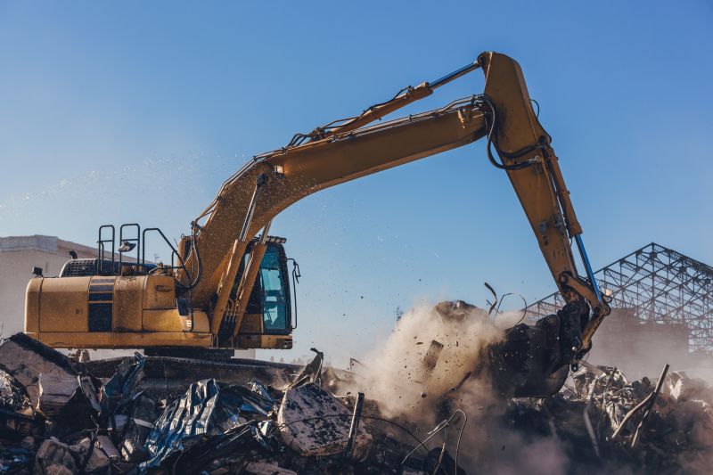 Demolition Equipment at Work